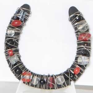 HANDCRAFTED**CRYSTAL**LUCKY HORSE SHOE**